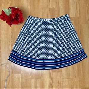 💜Max Studio Blue & White Print Skirt💜